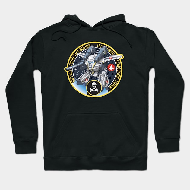 Fear the Bones! UM-L99 Skull Squadron Hoodie by Eldoniousrex